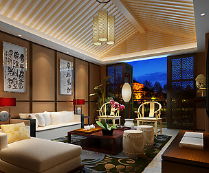 Chinese style reversionary living room 1804