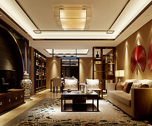 inese style fashionable vintage living room 1806