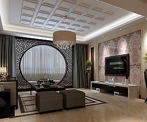 inese style fashionable vintage living room 1810