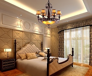 Stylish European bedroom 1836