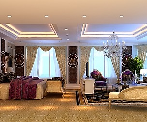 Stylish European bedroom 1839
