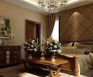 Stylish European bedroom 1844