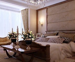 Stylish European bedroom 1847