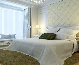 Stylish European bedroom 1848