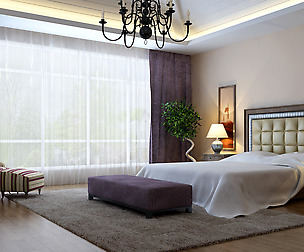 Stylish European bedroom 1851