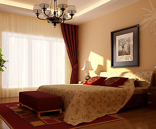 Stylish European bedroom 1853
