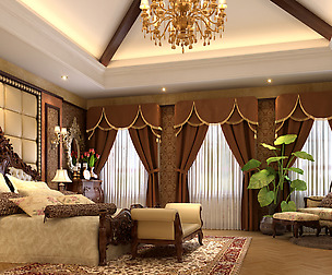Stylish European bedroom 1859