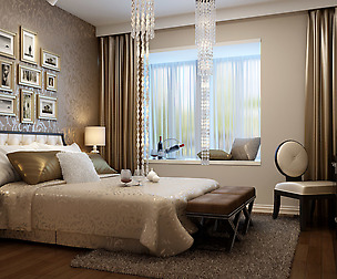 Stylish European bedroom 1861
