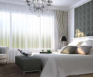 Stylish European bedroom 1867