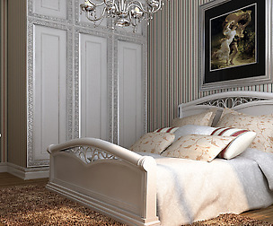 Stylish European bedroom 1868