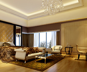 Stylish European bedroom 1871