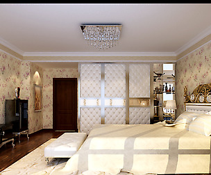 Stylish European bedroom 1876