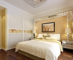 Stylish European bedroom 1877