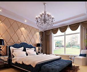 Stylish European bedroom 1878