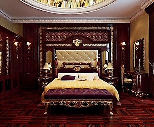 Stylish European bedroom 1886