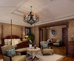 Stylish European bedroom 1889