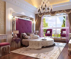 Stylish European bedroom 1894