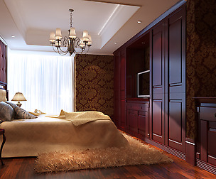 Stylish European bedroom 1895
