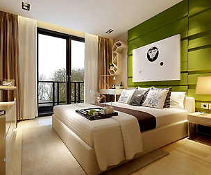 Stylish and welcoming bedroom 1805