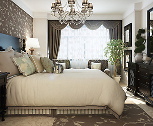 Stylish and welcoming bedroom 1809