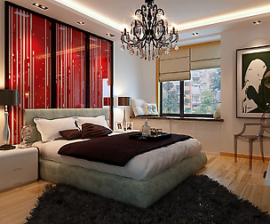 Stylish modern bedroom 1806