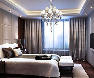 Stylish modern bedroom 1808