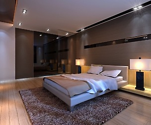 Stylish modern bedroom 1811