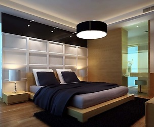 Stylish modern bedroom 1813