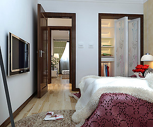 Stylish modern bedroom 1818