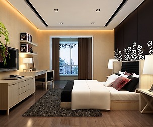 Stylish modern bedroom 1821