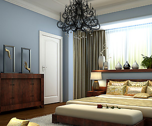 Stylish modern bedroom 1824