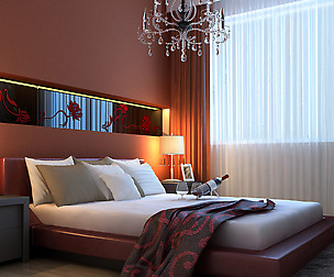 Stylish modern bedroom 1828