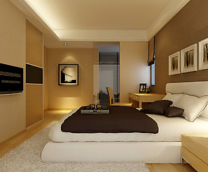 Stylish modern bedroom 1836