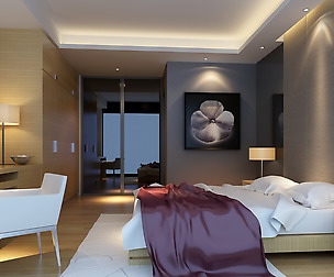Stylish modern bedroom 1837