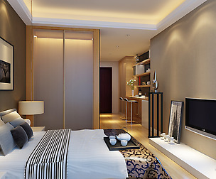 Stylish modern bedroom 1839