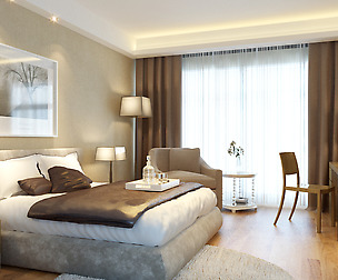 Stylish modern bedroom 1841