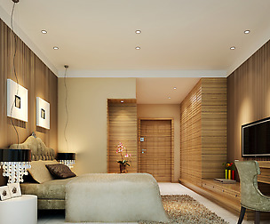 Stylish modern bedroom 1842