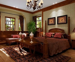 Pastoral Retro Bedroom 5104