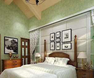Pastoral Retro Bedroom 5105