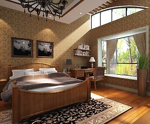 Pastoral Retro Bedroom 5109
