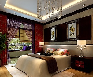 Chinese Style Retro Bedroom 1808