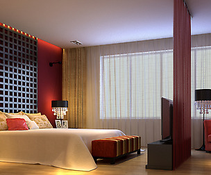 Chinese style retro bedroom 1812