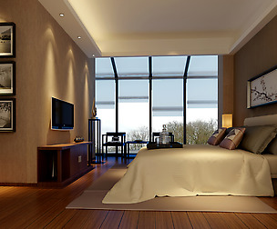 Chinese Style Retro Bedroom 1813