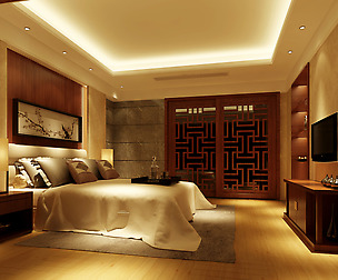 Chinese Style Retro Bedroom 1814