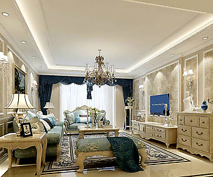 European-style living room design 03