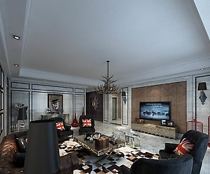 European-style living room design 05