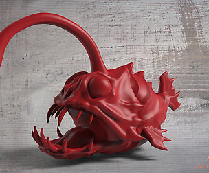 Angler fish toy 3D print model