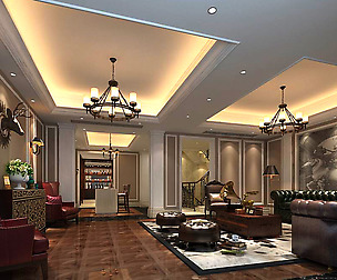 European-style living room design 17