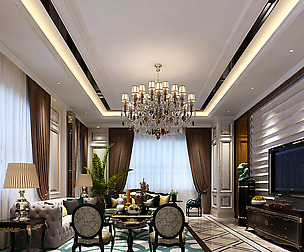 European-style living room design 18