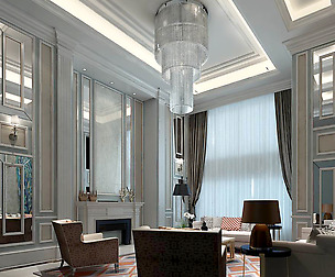 European-style living room design 23